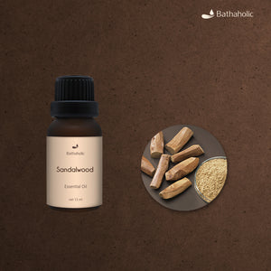 Bathaholic - Sandalwood Pure Essential Oil / Minyak Aromatherapy Pengharum Ruangan