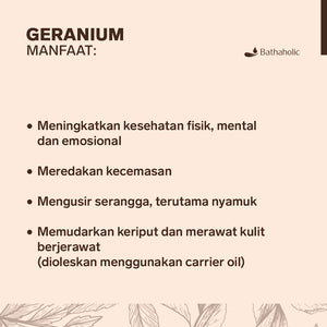 Bathaholic - Geranium Essential Oil
