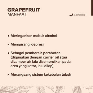 Bathaholic - Grapefruit Essential Oil