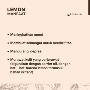 Bathaholic - Lemon Essential Oil