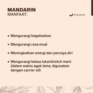 Bathaholic - Mandarin Essential Oil