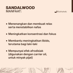 Bathaholic - Sandalwood Essential Oil