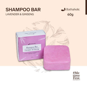Bathaholic - Lavender & Ginseng Shampo Bar